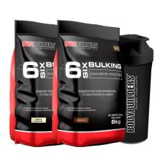 Kit 2x Hipercalórico 6 Six Bulking Protein 6kg + 1 Coqueteleira - Body