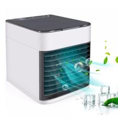 Ventilador mini ar condicionado portátil USB ideal para quarto e escri