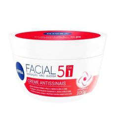 Creme Facial Antissinais 5 Em 1 100g - Nivea, Sem Fragrância, 100g