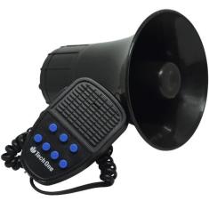 Sirene 12V Tech One 7 Tons Microfone Megafone Buzina Policia Militar T