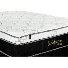 Colchão Casal Molas Masterpocket Ensacadas Visco Lucksfaction Black (138x188x36) - Luckspuma
