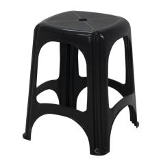 Kit 8 Banqueta Tramontina Niteroi Em Polipropileno Preto