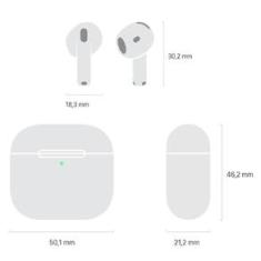 Apple AirPods 4 com Cancelamento Ativo de Ruído Branco