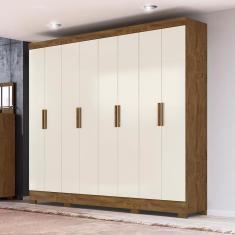 Guarda-Roupa Casal Moval Diplomata com 8 Portas e 4 Gavetas