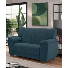 Sofá 2 Lugares Luizzi Roma II com 133cm de Largura e Revestimento em Veludo