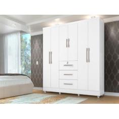 Roupeiro / Guarda Roupas / Armário TOK 6 Portas 1.80m Amplo Espaço Int