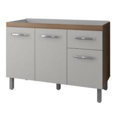 Balcão Para Pia Anita 120 cm Moblis, Savana Off White