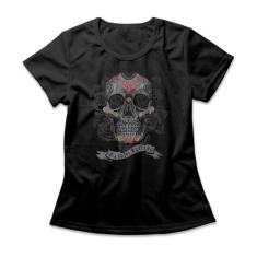 Camiseta Feminina Caveira Mexicana - Studio Geek, G, Preto