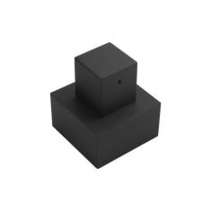Acabamento Para Registro Preto Fosco Quadrado 3/4 Metal - TFC