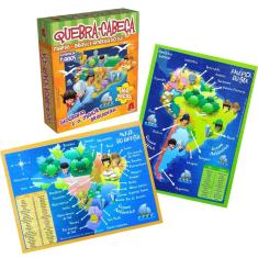 Kit 2 Quebra Cabeça Mapa Brasil América Do Sul Algazarra