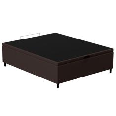 Base Para Cama Box Baú Casal 138x188cm Hit I02 Corano Marrom - Mpozenato