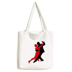 Dançarina Social Dancing Duet Dance Bolsa sacola de compras casual bolsa de mão