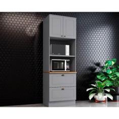 Paneleiro de Cozinha Modulado Americana c/ 2 Portas e 2 Gavetas (2 For