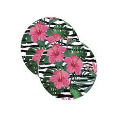 Sousplat Tropical Flores - NSW, Sem base, 2 Peças