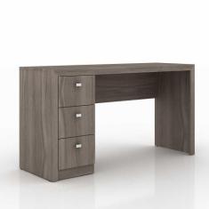 Mesa para Escritório ou Escrivaninha 1,36m com 3 gavetas Várias Cores 