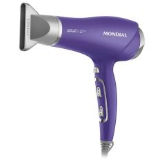 Secador De Cabelo Mondial Scn-05 - 2000w - 110v - Roxo E Prata