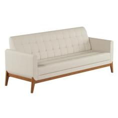 Sofá 3 Lugares Brooks Linho Areia 180 cm - Mobly