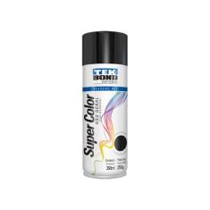 Tinta Spray Tekbond Supercolor uso geral 350ml - Tek Bond, Preto Brilh