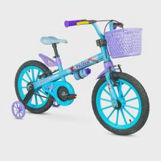Bicicleta Infantil Aro 16 Frozen Feminina 5 a 8 Anos Nathor
