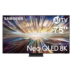 Smart TV 75 Neo QLED 8K Samsung QN75QN800DGXZD Preto Bivolt