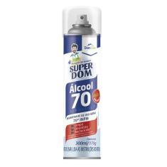 Álcool Aerossol 70% Desinfecção Superfícies Super Dom 300ml
