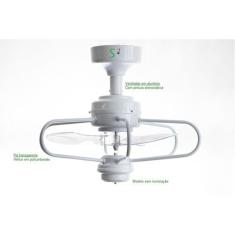 Ventilador De Teto Acvent Saturno S/lamp Br 40cm 8049 Bivolt