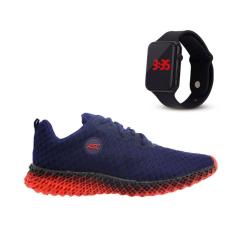 Kit Tênis Asc Ghost 2 para Treinos Leves, Academia e Esportes + Relógio Led-Feminino