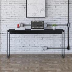 Mesa Dynamica 150x50x75cm Preto ônix - Est.preta Preto ônix - Est.preta