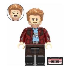 Boneco Blocos De Montar Star Lord Peter Quill Fita Cassete