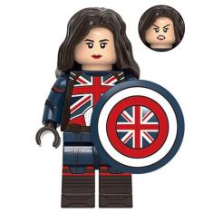 Boneco Blocos De Montar Capitã Carter Multiverso Loucura