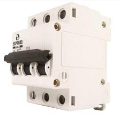 Disjuntor Soprano DIN 3P 16A SHB-GII Curva C Branco