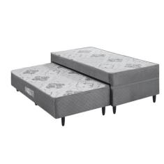 Cama Box Solteiro com Auxiliar Prestige Molas Ensacadas - Ecotec