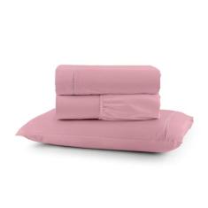 jogo de lençol completo 400 fios fronha ponto palito tamanhos solteiro