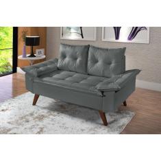 Sofá Namoradeira Bariloche 2 Lugares em Material Sintético - Essencial