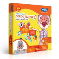 Quebra Cabeça 120 Peças Explorando O Corpo Humano 2490 - Toyster