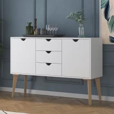 Buffet Aparador 2 Portas 3 Gavetas 120cm Retalho Falkk