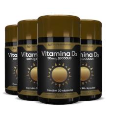 4x vitamina d3 2000ui 30caps premium hf suplements
