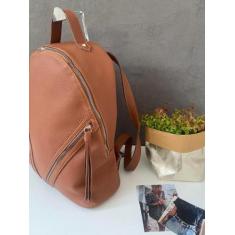 Bolsa, Mochila em couro material sintetico grande, escola e faculdade 