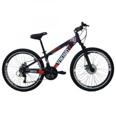 Bicicleta TUFF25 Freeride Aro 26 Freio a Disco 21 Velocidades Câmbios Shimano - Vikingx - VK.RL