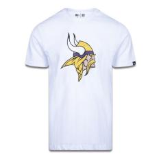 Camiseta Nfl Minnesota Vikings Branco Preto New Era