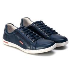 Tenis Sapatenis masculino em couro 100% bovino comfort-Masculino