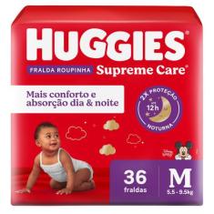 Fralda Huggies Roupinha Supreme Care M 36 Unidades