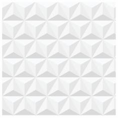 Papel De Parede Adesivo Gesso 3D Branco Vinílico 300X52Cm