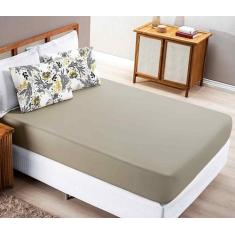 Lençol Casal Super King 3 Peças C/ Elástico Grande Quality - Bia Enxov