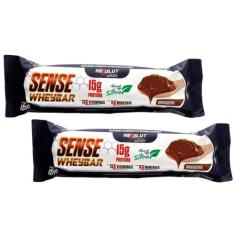 Kit 2 Barra de proteína Sense Whey Bar Absolut Nutrition Sabor Brigade