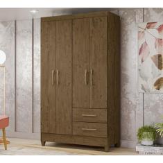 Guarda Roupa Solteiro Chile Castanho Moval
