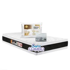 Colchão Castor Black White D45 Air Double Face Solteiro 88x188x27cm