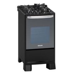 Fogão Master Grill 4 Queimadores Preto Suggar 220V