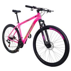 Bicicleta Aro 29 Rino Everest 24 Velocidades - Rosa Neon 15