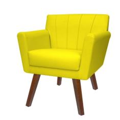 Poltrona Cadeira Decorativa Confortável Iza Para Sala Quarto Decoração